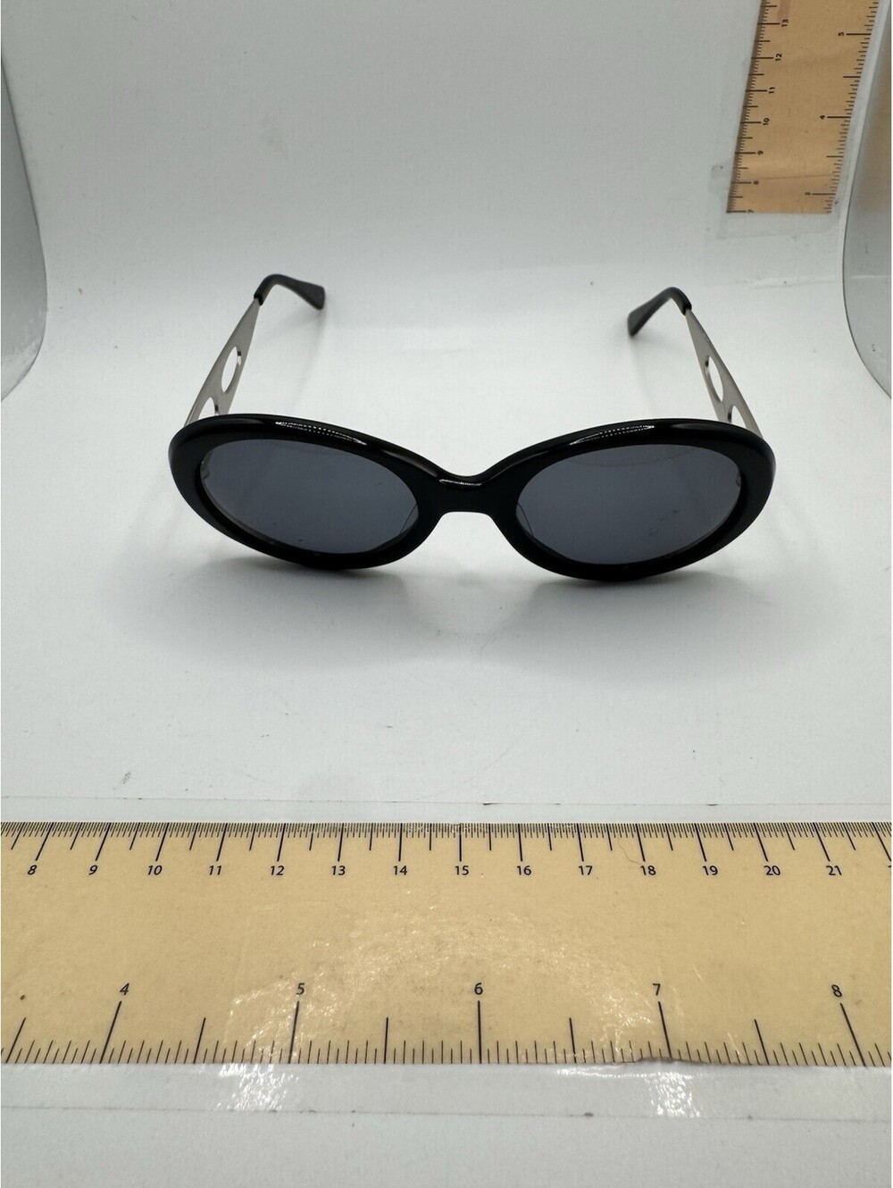 Vintage Fiorucci Black Steampunk Oversized Sunglasses